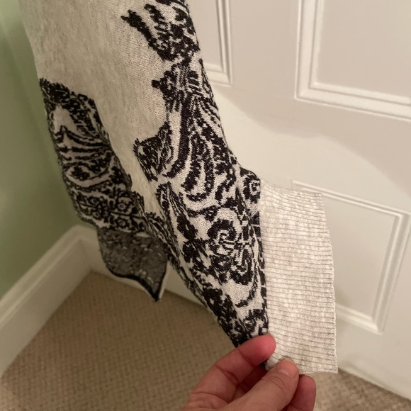 Unique boho open sweater with cuffs - M/LP - Picture 5 of 6